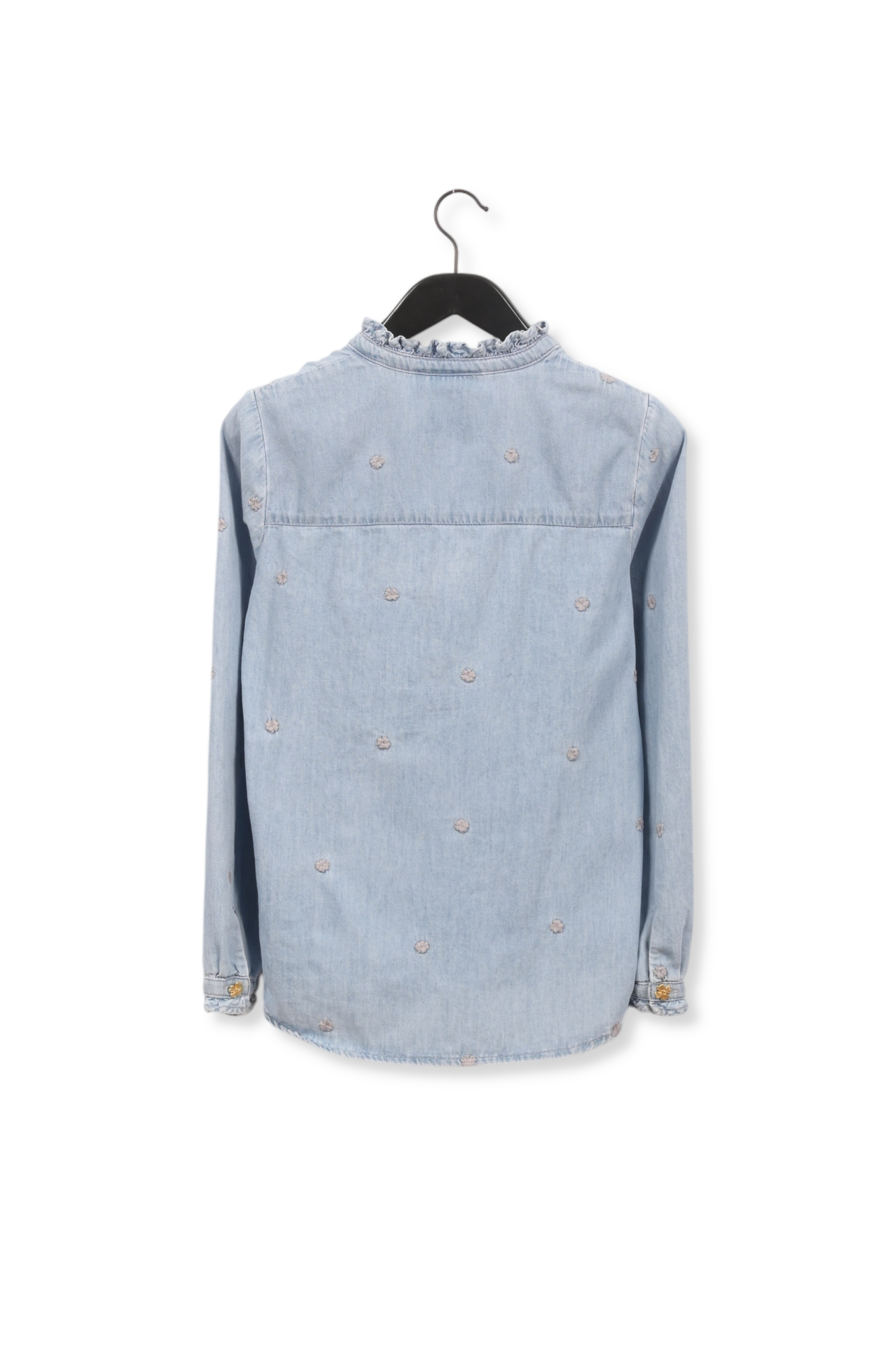 Frida Ruffle Denim Blouse Fabienne chapot - second hand