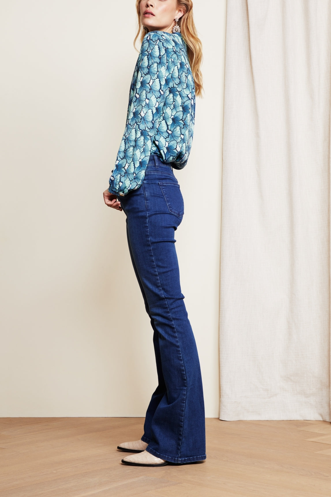 Eva Denim Flare Otte Trousers Fabienne chapot - second hand