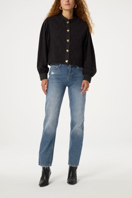 Marie Straight Low-rise Jeans Fabienne chapot - second hand