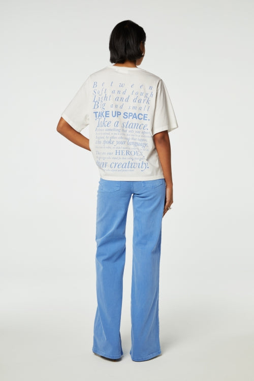 Fay Poem Blue T-shirt Fabienne chapot - second hand