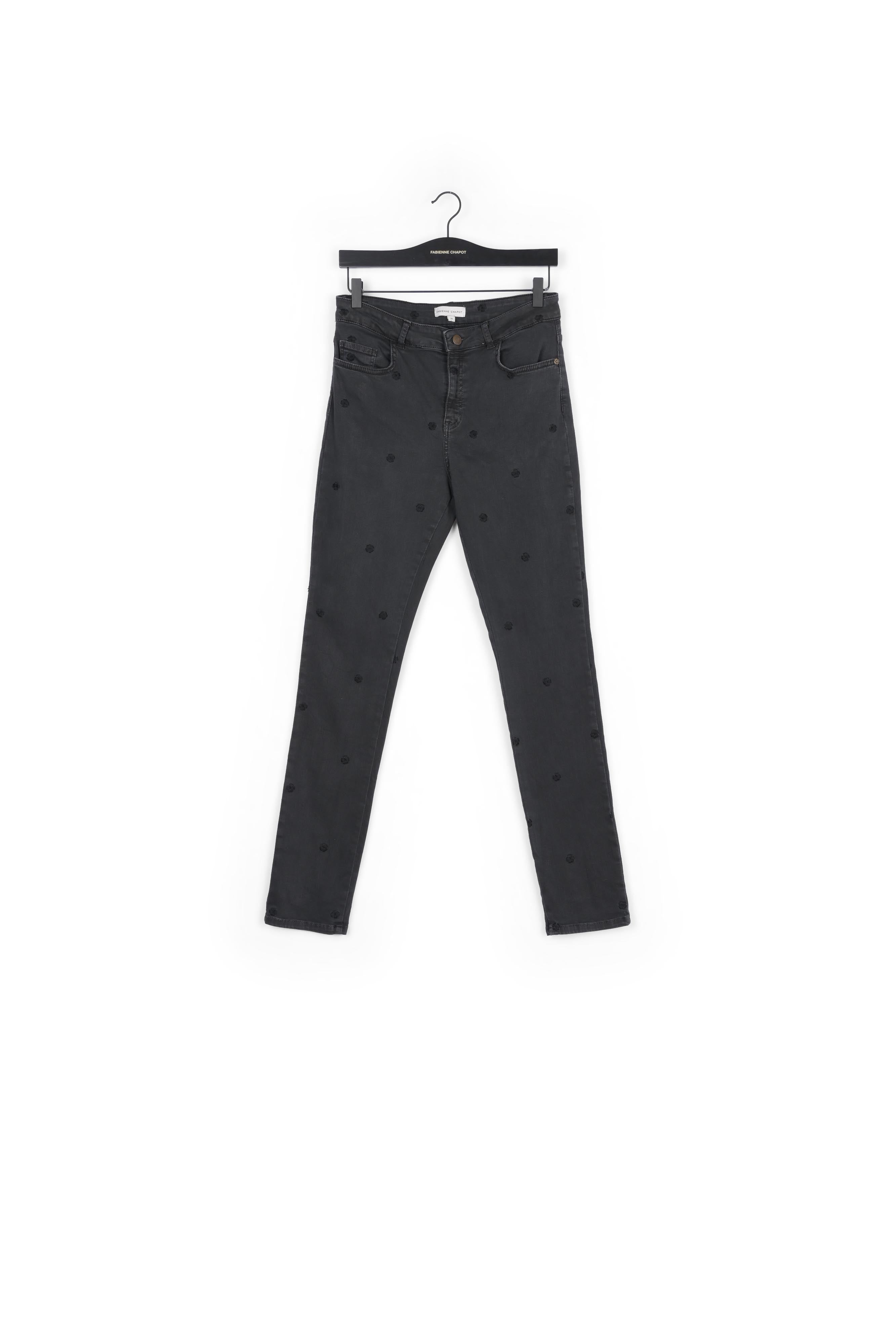 Eva Slim Embro Trousers Fabienne chapot - second hand