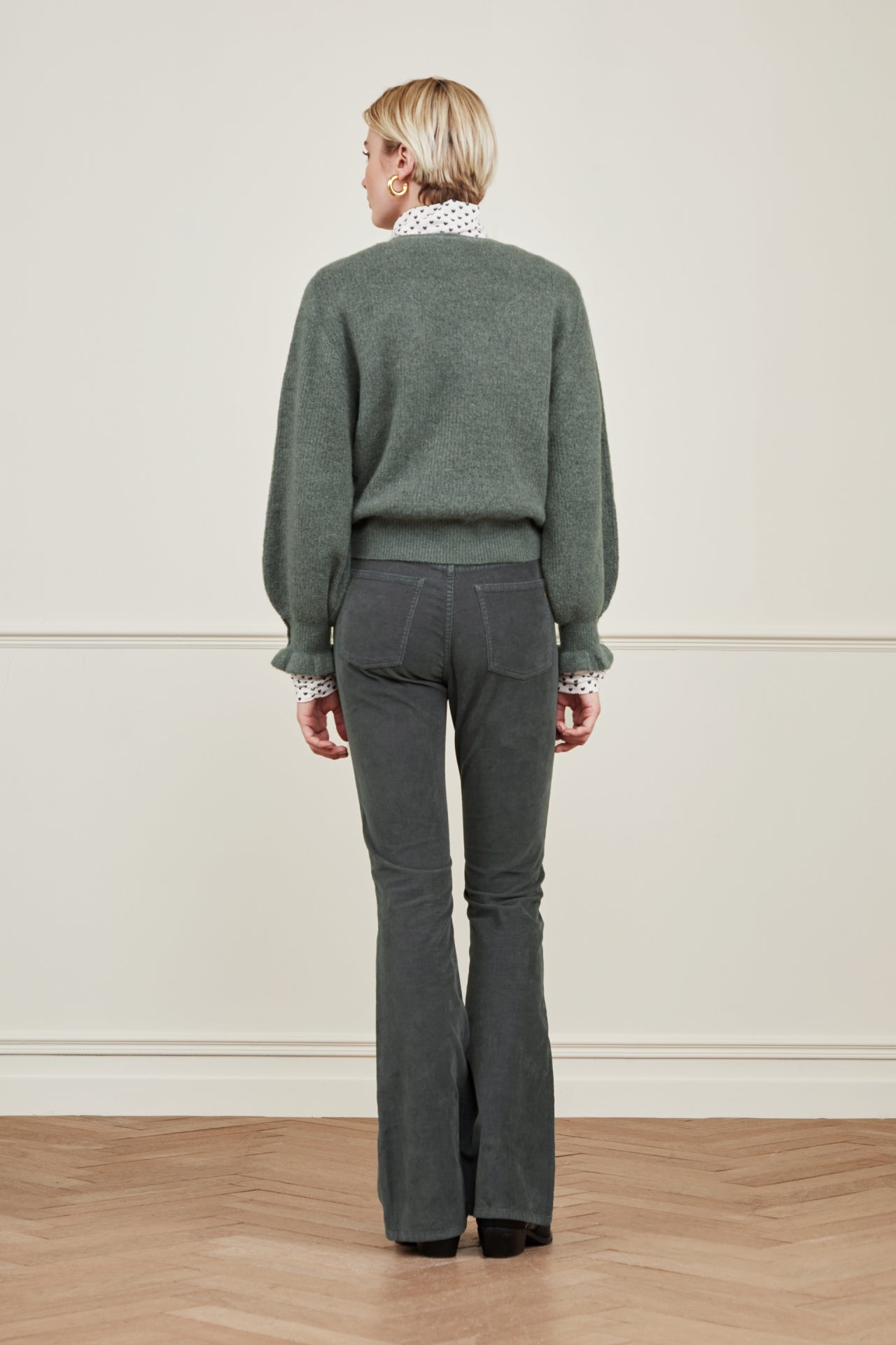 Eva Corduroy Flare Trousers Fabienne chapot - second hand