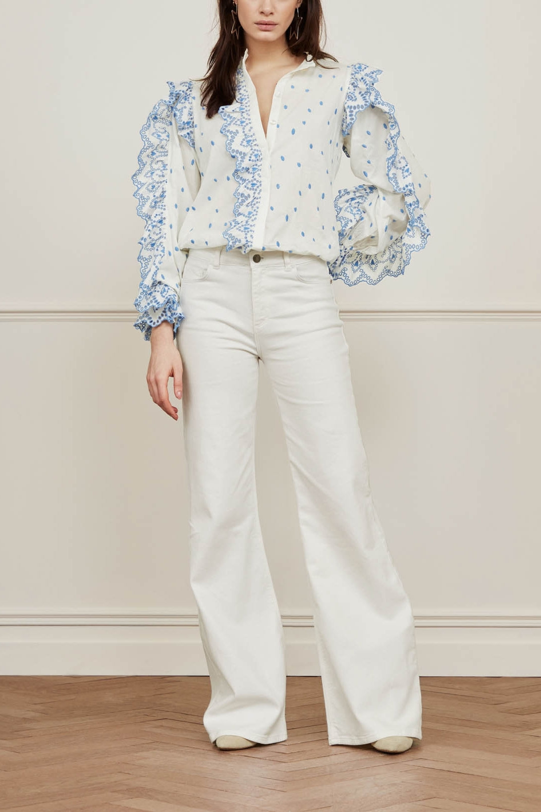 Eva Wide Leg Trousers Fabienne chapot - second hand