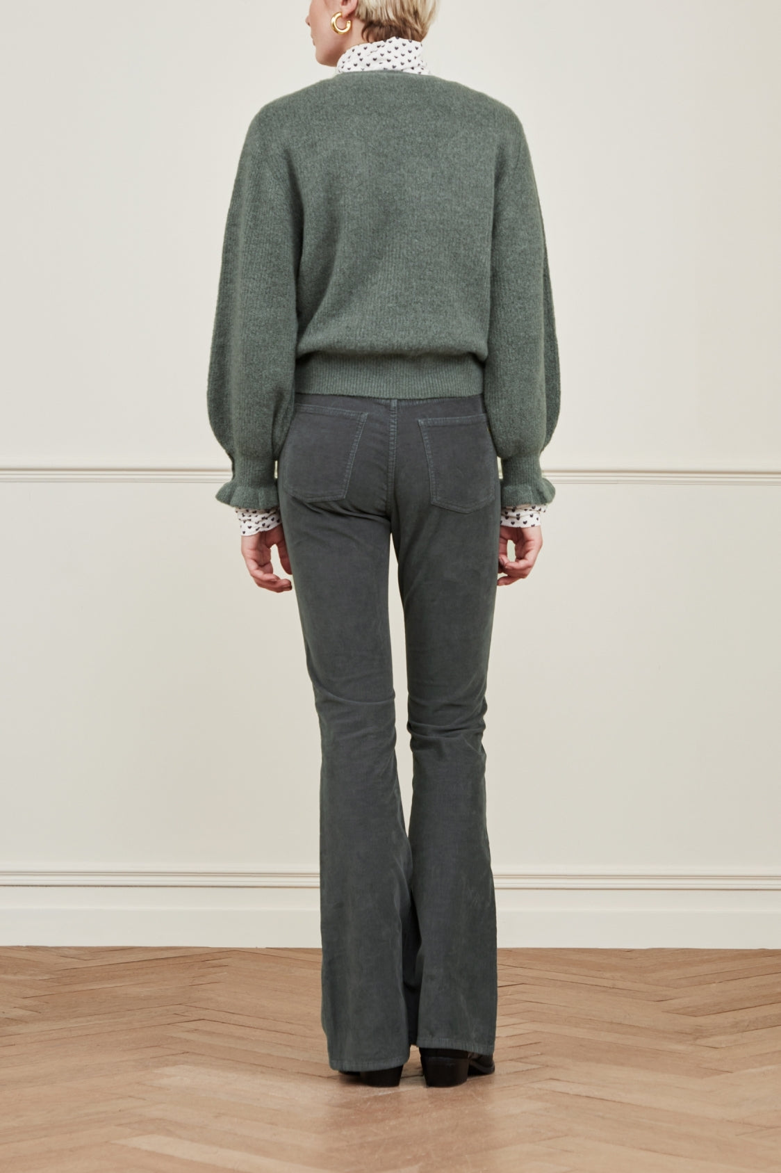 Eva Corduroy Flare Trousers Fabienne chapot - second hand