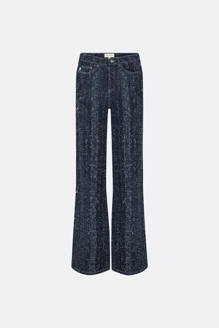 Thea Wide Leg Tweed Jeans Fabienne chapot - second hand