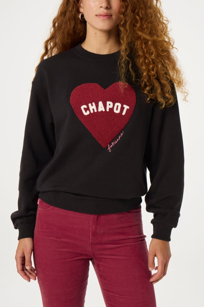 Terry Sport Heart Sweater Fabienne chapot - second hand