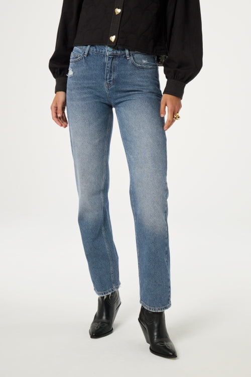 Marie Straight Low-rise Jeans Fabienne chapot - second hand