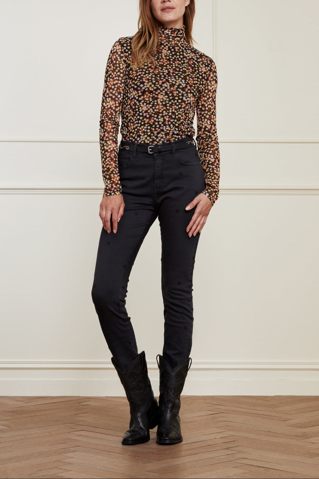 Eva Slim Embro Trousers Fabienne chapot - second hand