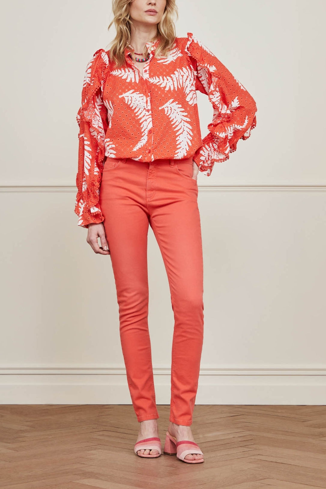 Josie Broderie Blouse Fabienne chapot - second hand