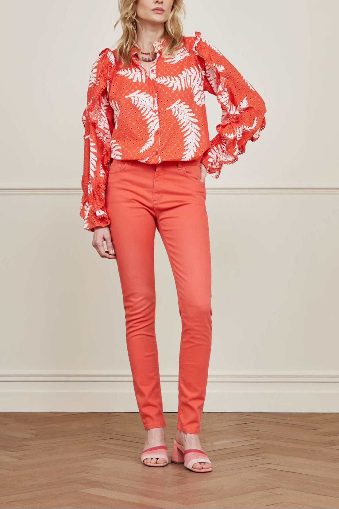 Josie Broderie Blouse Fabienne chapot - second hand