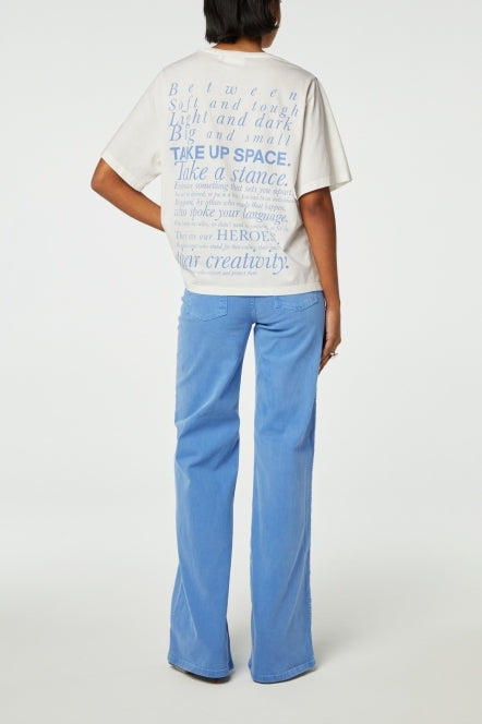 Fay Poem Blue T-shirt Fabienne chapot - second hand