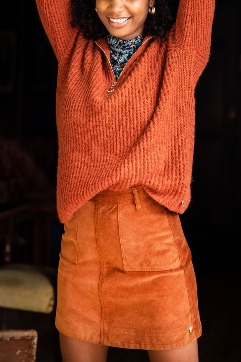 Victoria Solid Skirt Fabienne chapot - second hand