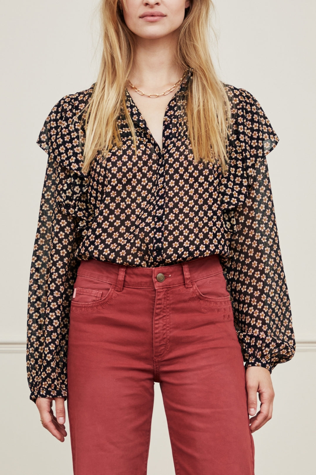 Bibi Long Sleeve Blouse Fabienne chapot - second hand