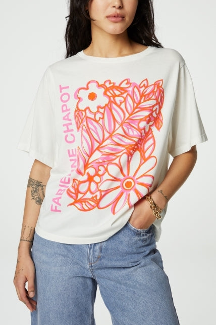 Fay Bloom Pink T-shirt Fabienne chapot - second hand