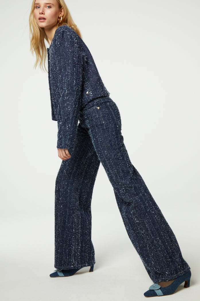 Thea Wide Leg Tweed Jeans Fabienne chapot - second hand
