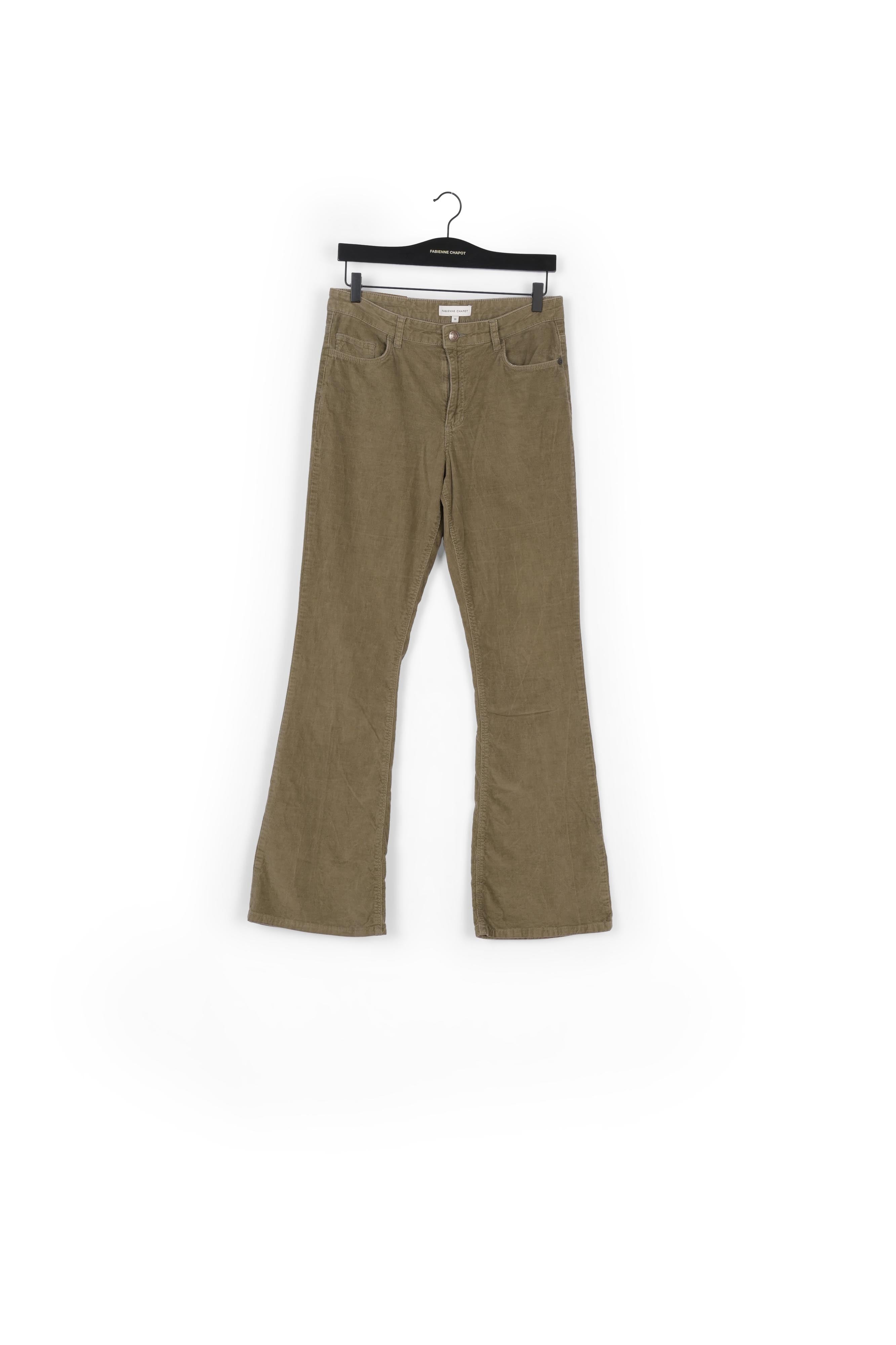 Eva Corduroy Flare Trousers Fabienne chapot - second hand