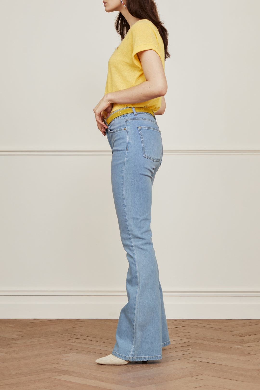 Eva Denim Flare Trousers Fabienne chapot - second hand