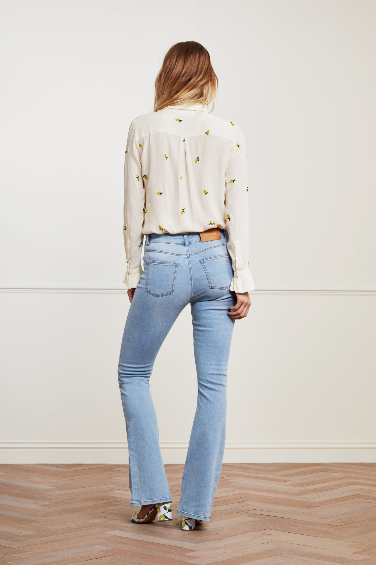 Eva Denim Flare Trousers Fabienne chapot - second hand