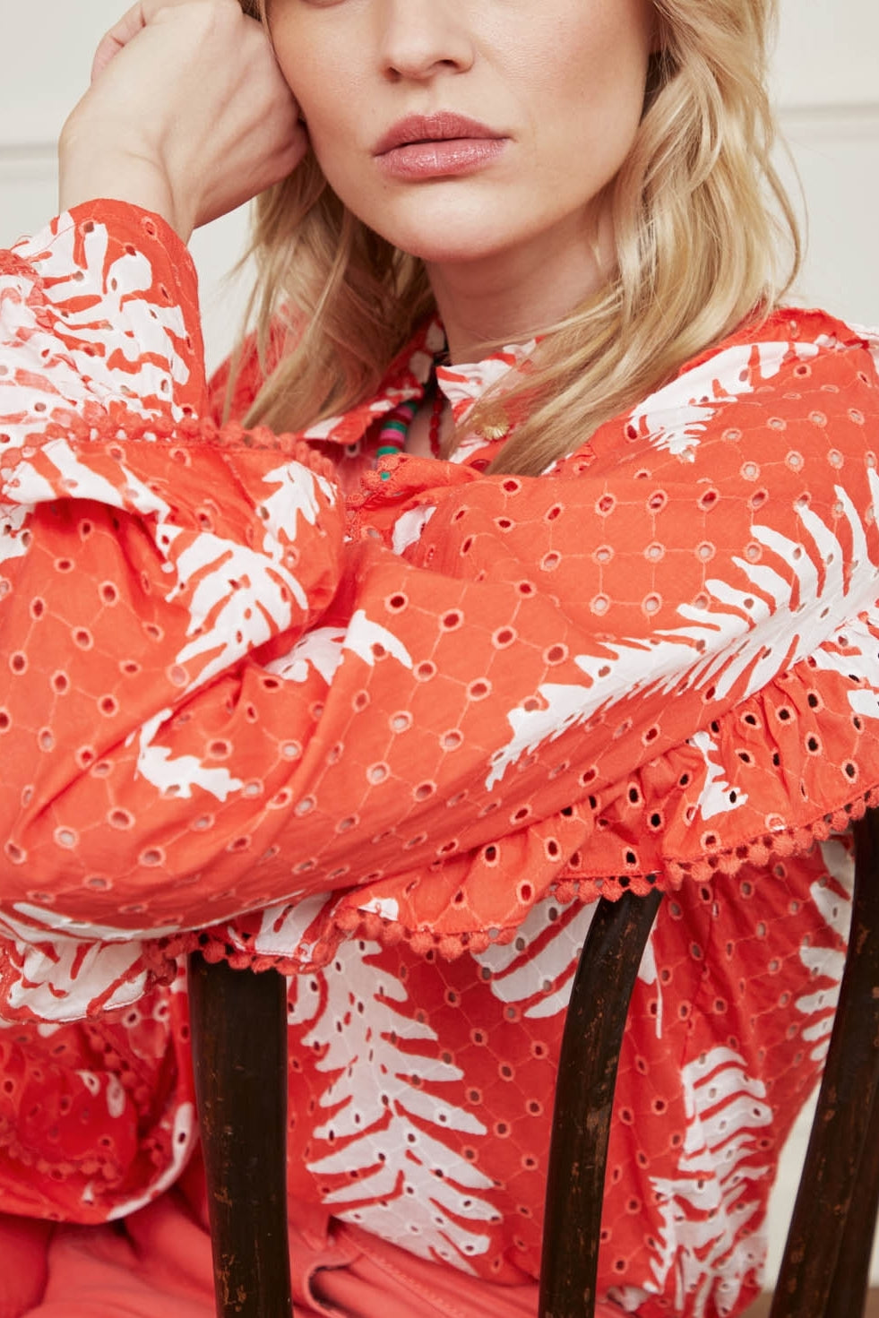 Josie Broderie Blouse Fabienne chapot - second hand