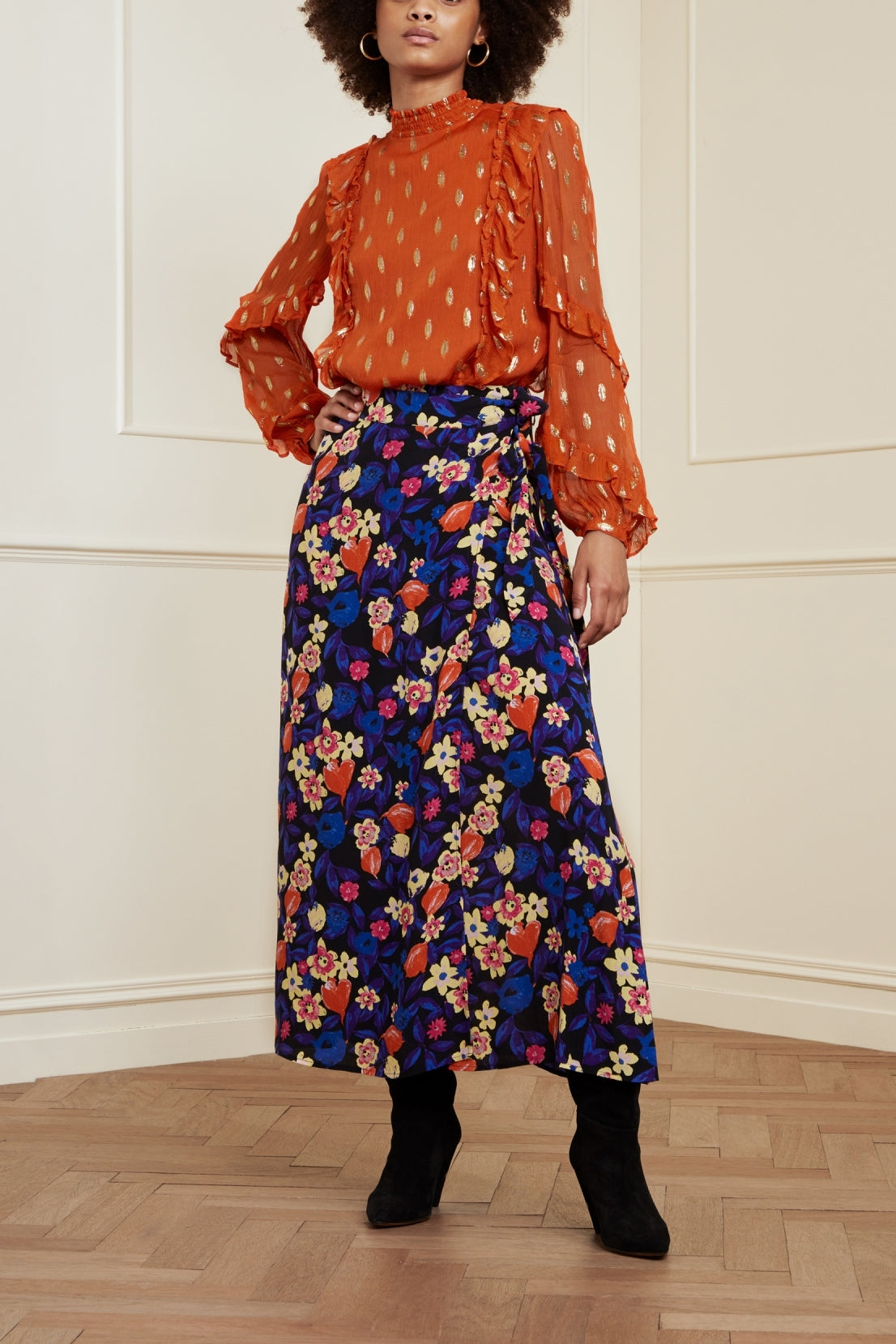 Leonie Solid Frill Top Fabienne chapot - second hand