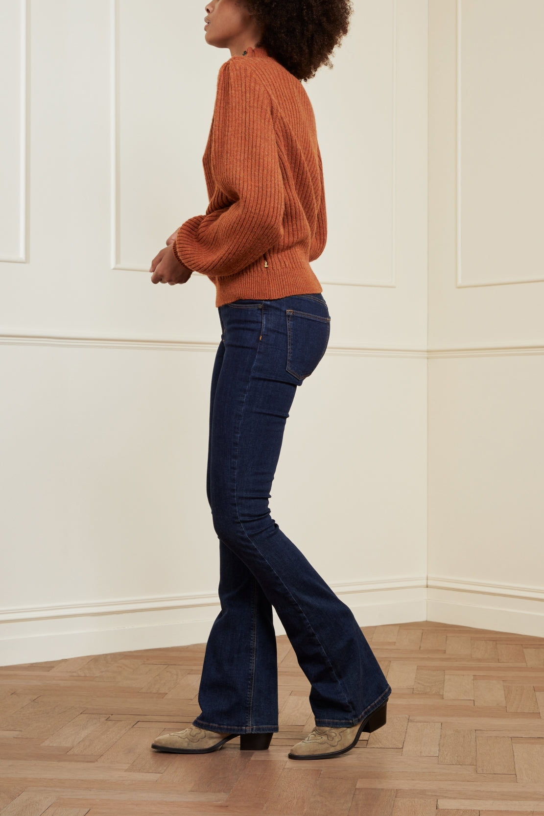Eva Denim Flare Trousers Fabienne chapot - second hand
