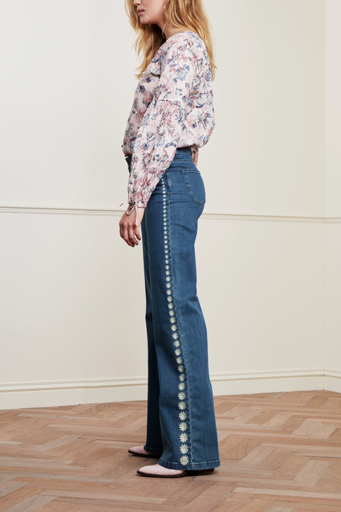 Eva Denim Wide Leg Trousers Fabienne chapot - second hand