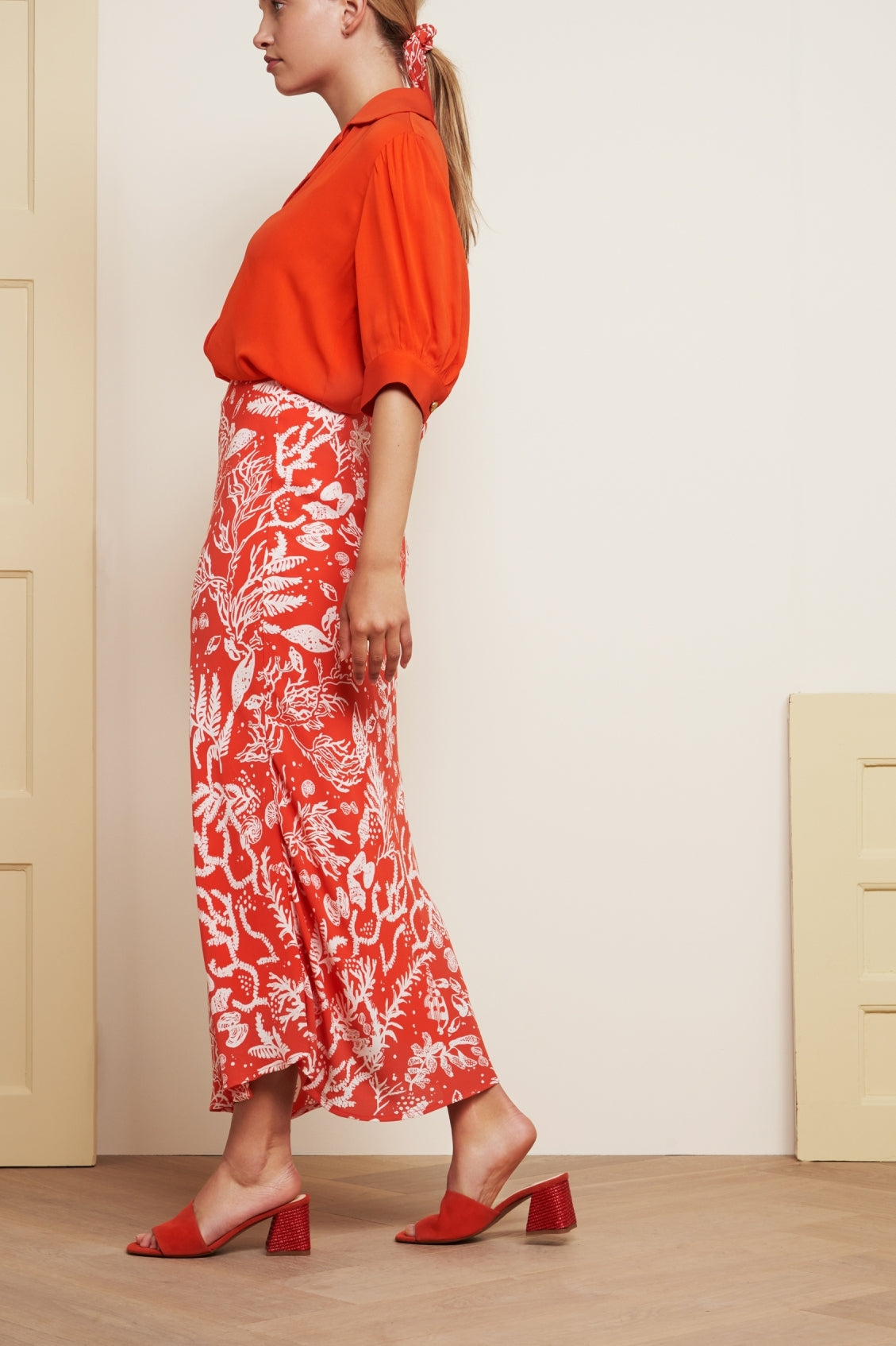 Laurie Coral Skirt Fabienne chapot - second hand