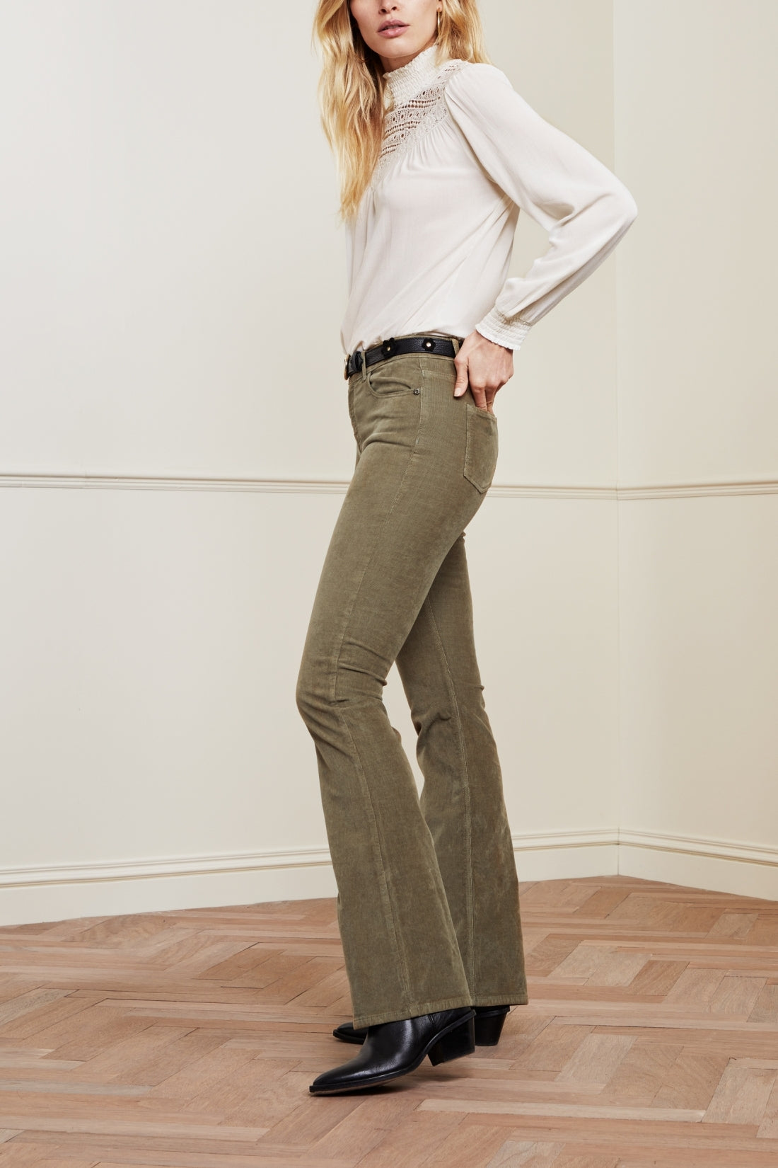 Eva Corduroy Flare Trousers Fabienne chapot - second hand