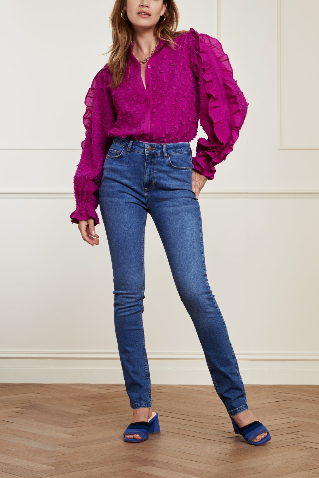 Eva Denim Slim Trousers Fabienne chapot - second hand