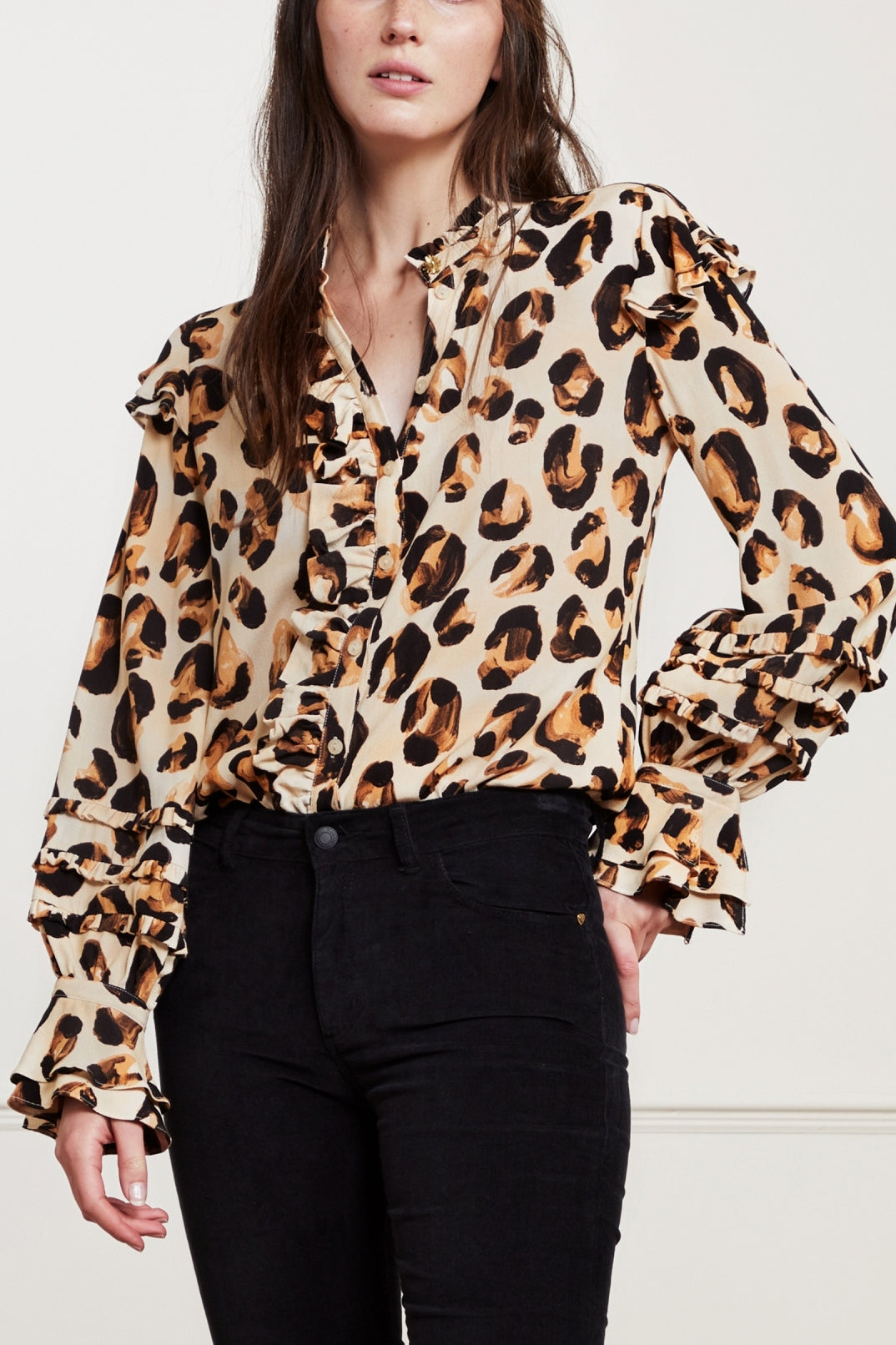 Leo Frill Blouse Fabienne chapot - second hand