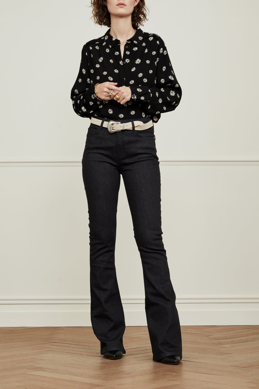 Eva Denim Flare Trousers Fabienne chapot - second hand