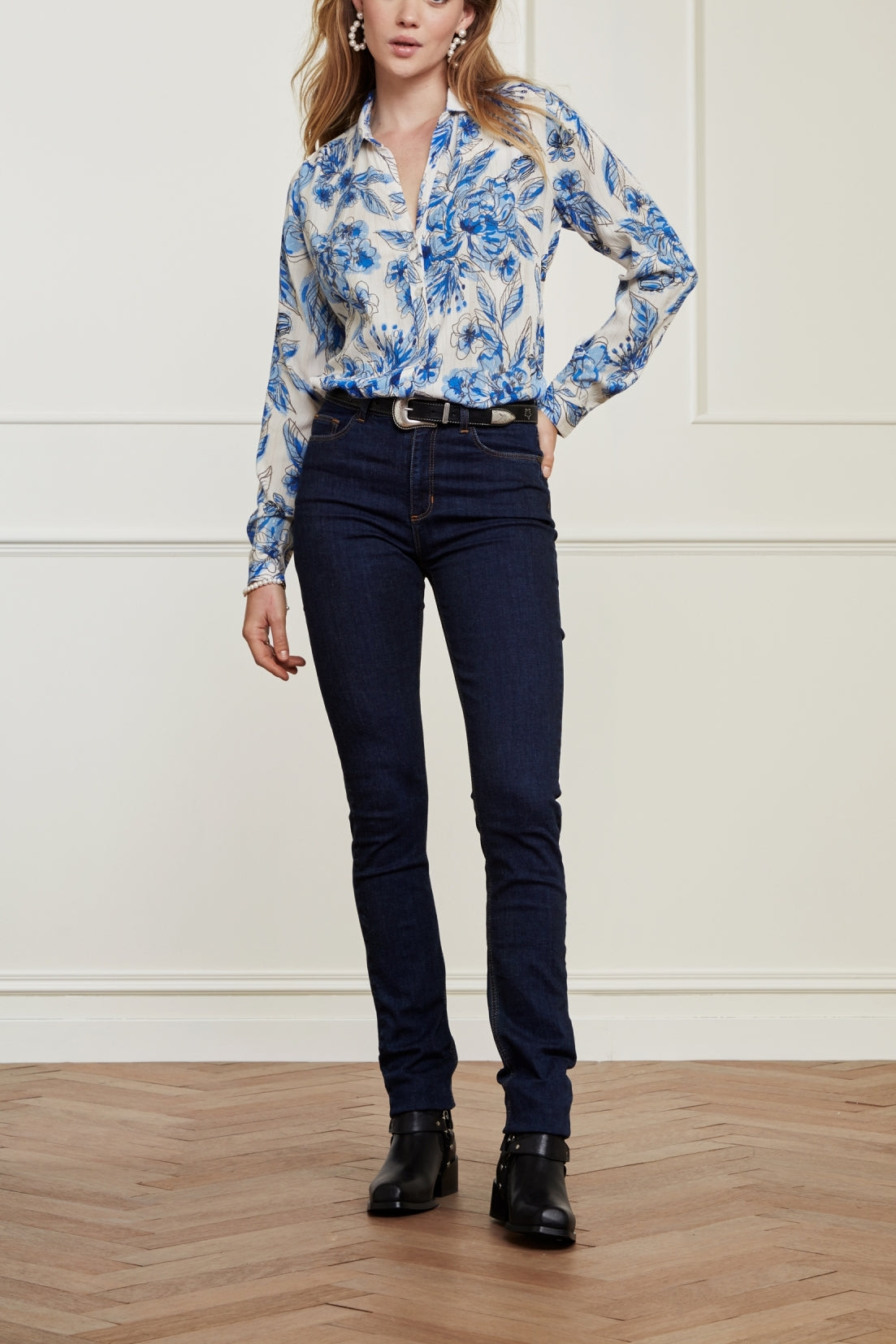 Eva Denim Slim Trousers Fabienne chapot - second hand