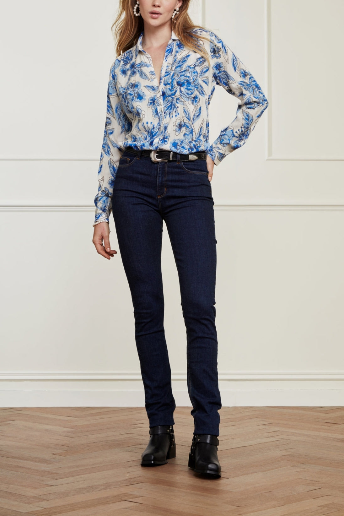 Eva Denim Slim Trousers Fabienne chapot - second hand