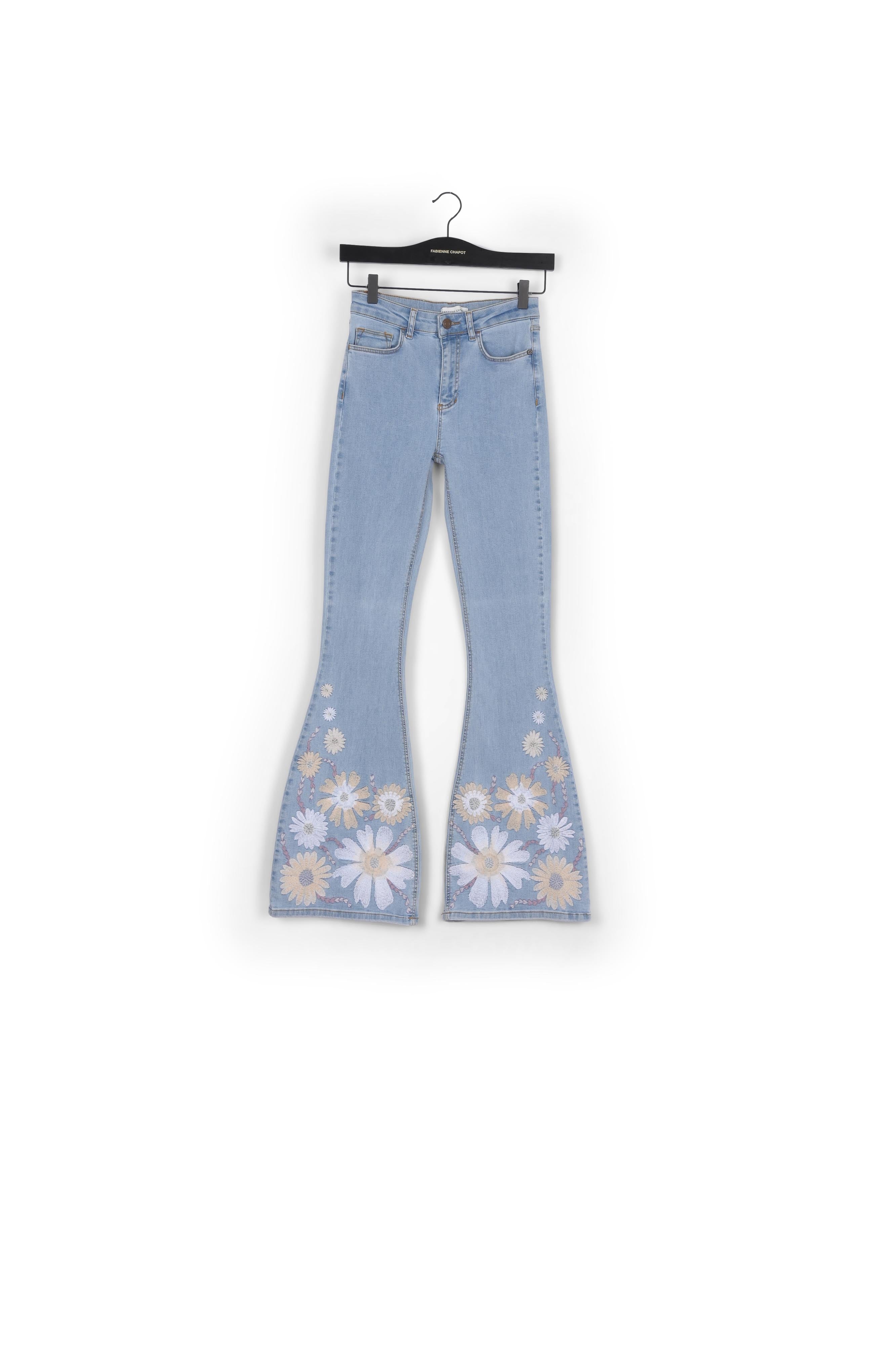Eva Denim Extra Flare Embro Trousers Fabienne chapot - second hand
