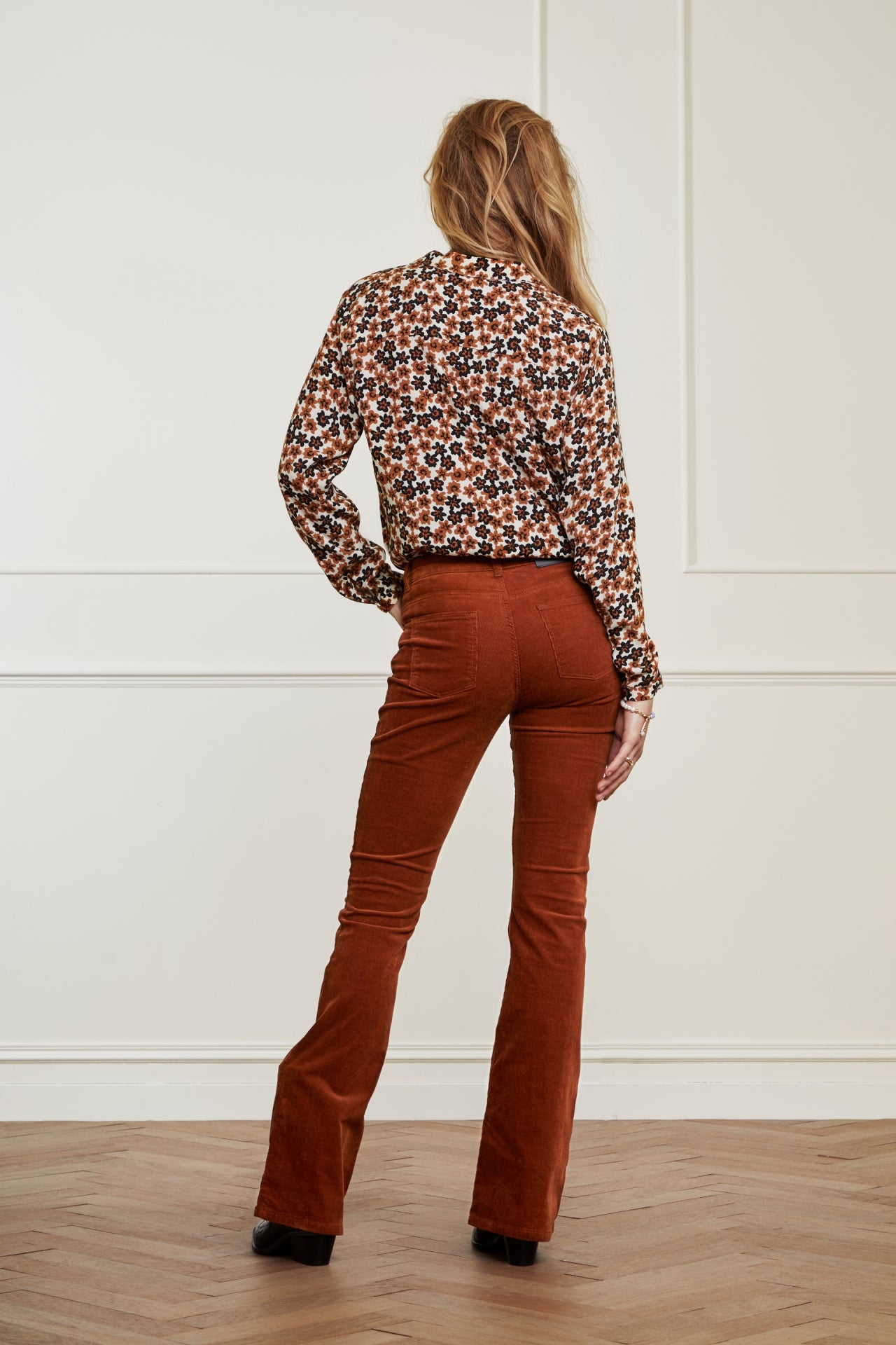 Eva Corduroy Flare Trousers Fabienne chapot - second hand