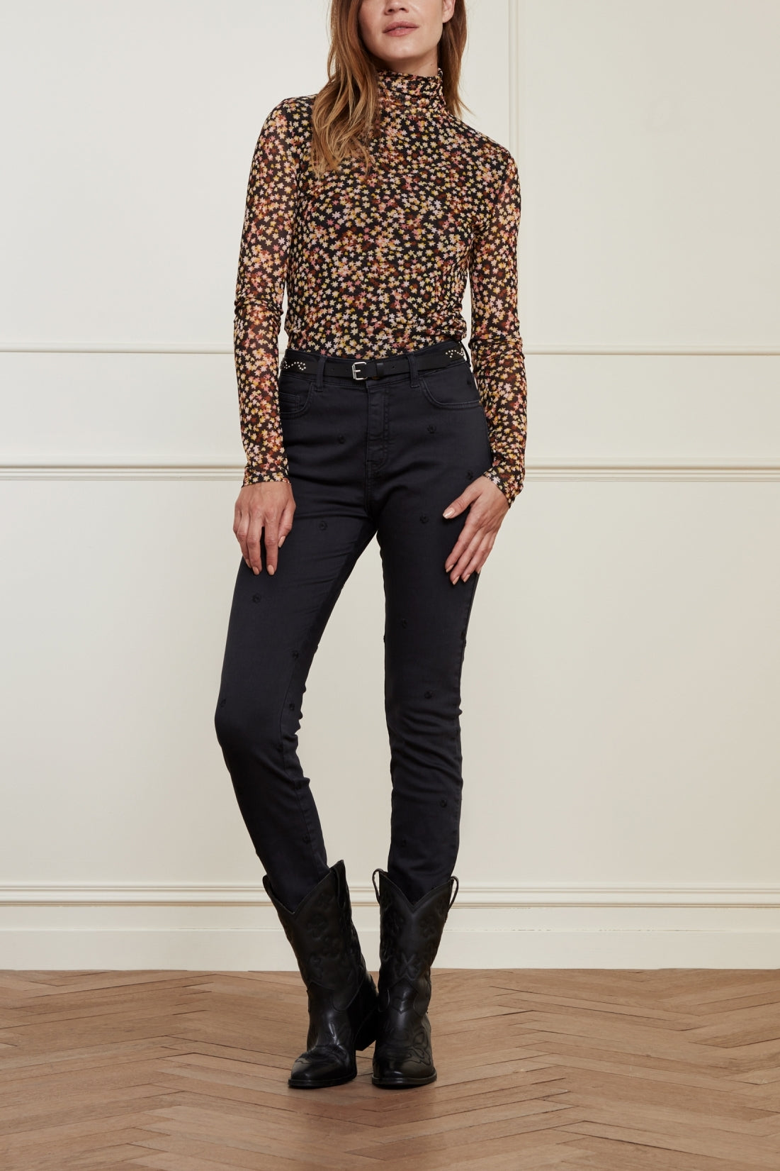 Eva Slim Embro Trousers Fabienne chapot - second hand