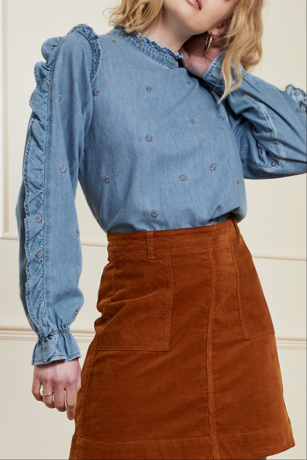 Cecile Denim Top Fabienne chapot - second hand