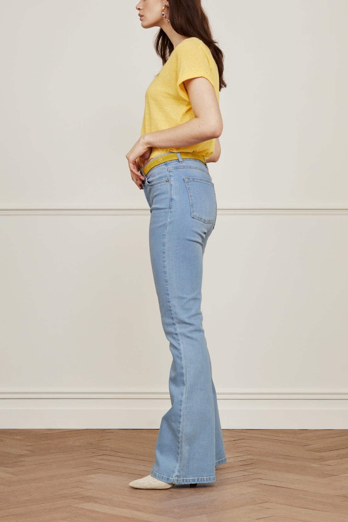 Eva Denim Flare Trousers Fabienne chapot - second hand