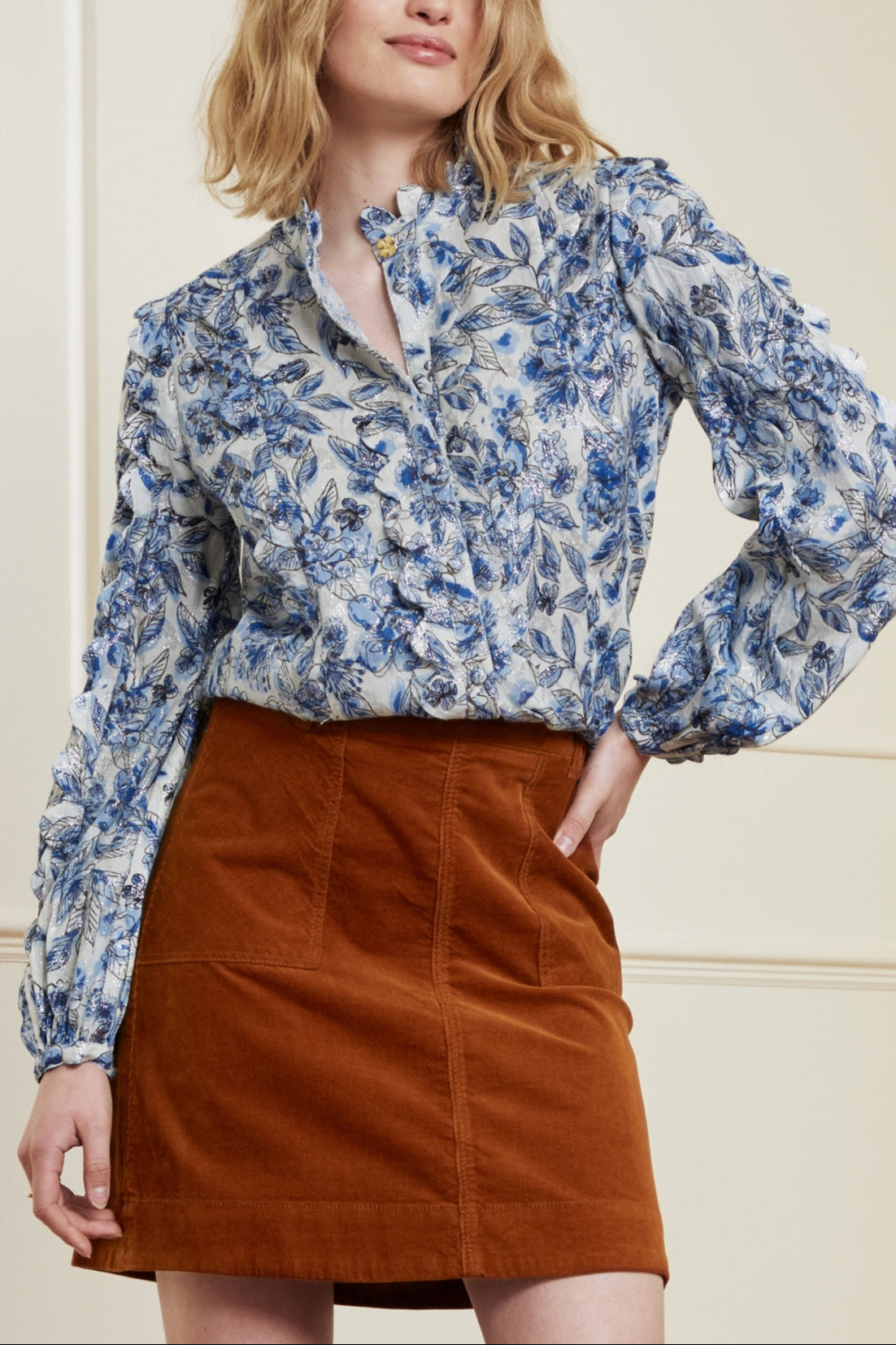 Scallop Blouse Fabienne chapot - second hand