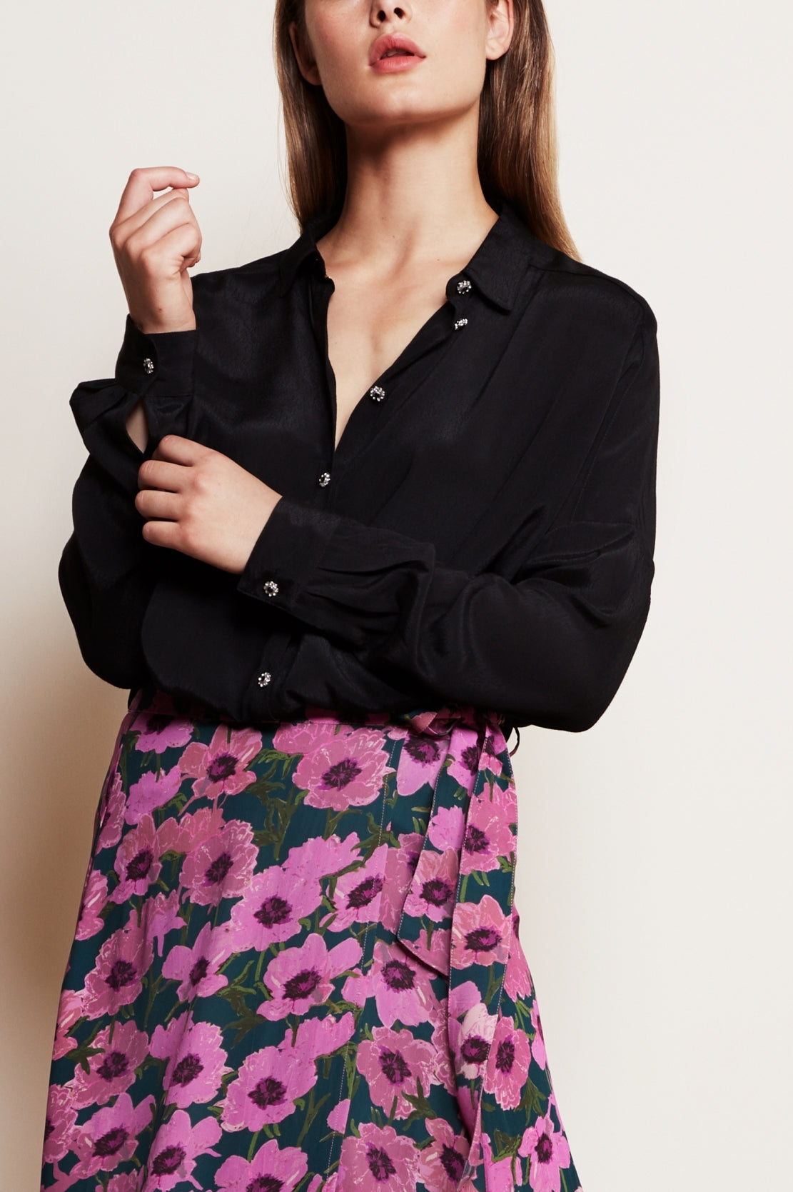 Sia Solid Blouse Fabienne chapot - second hand