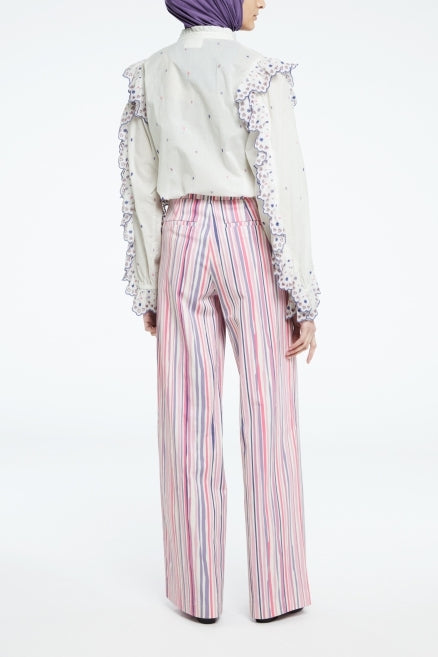 City Wide Stripe Trousers Fabienne chapot - second hand