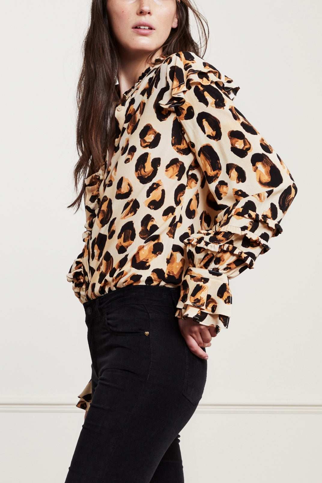 Leo Frill Blouse Fabienne chapot - second hand