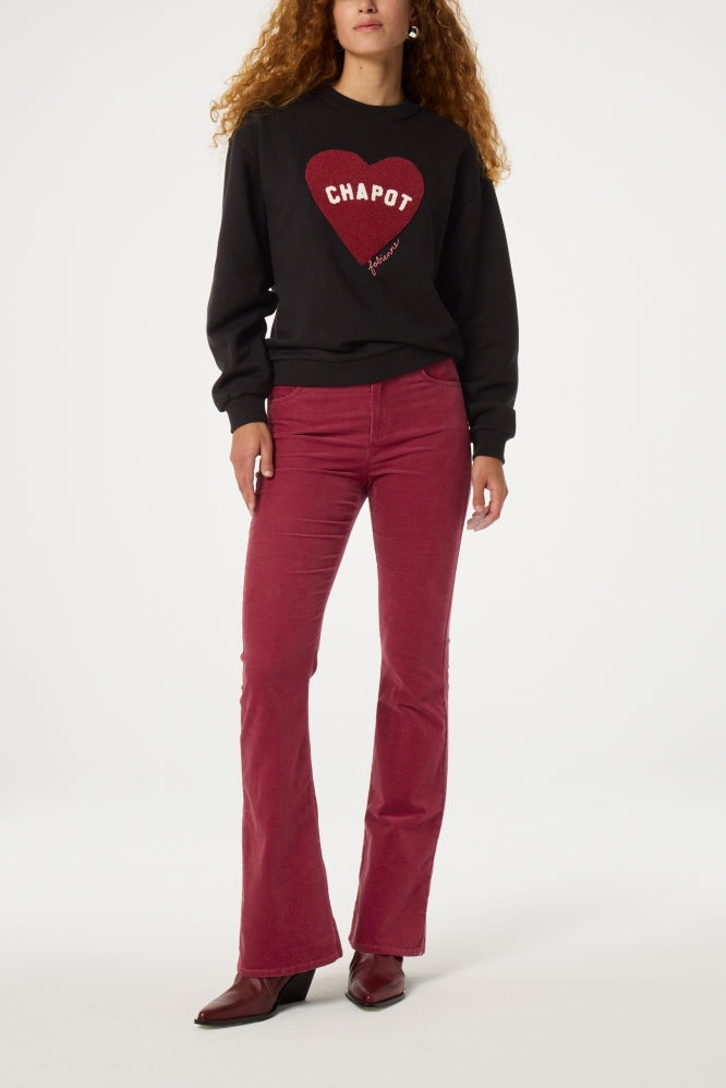 Terry Sport Heart Sweater Fabienne chapot - second hand