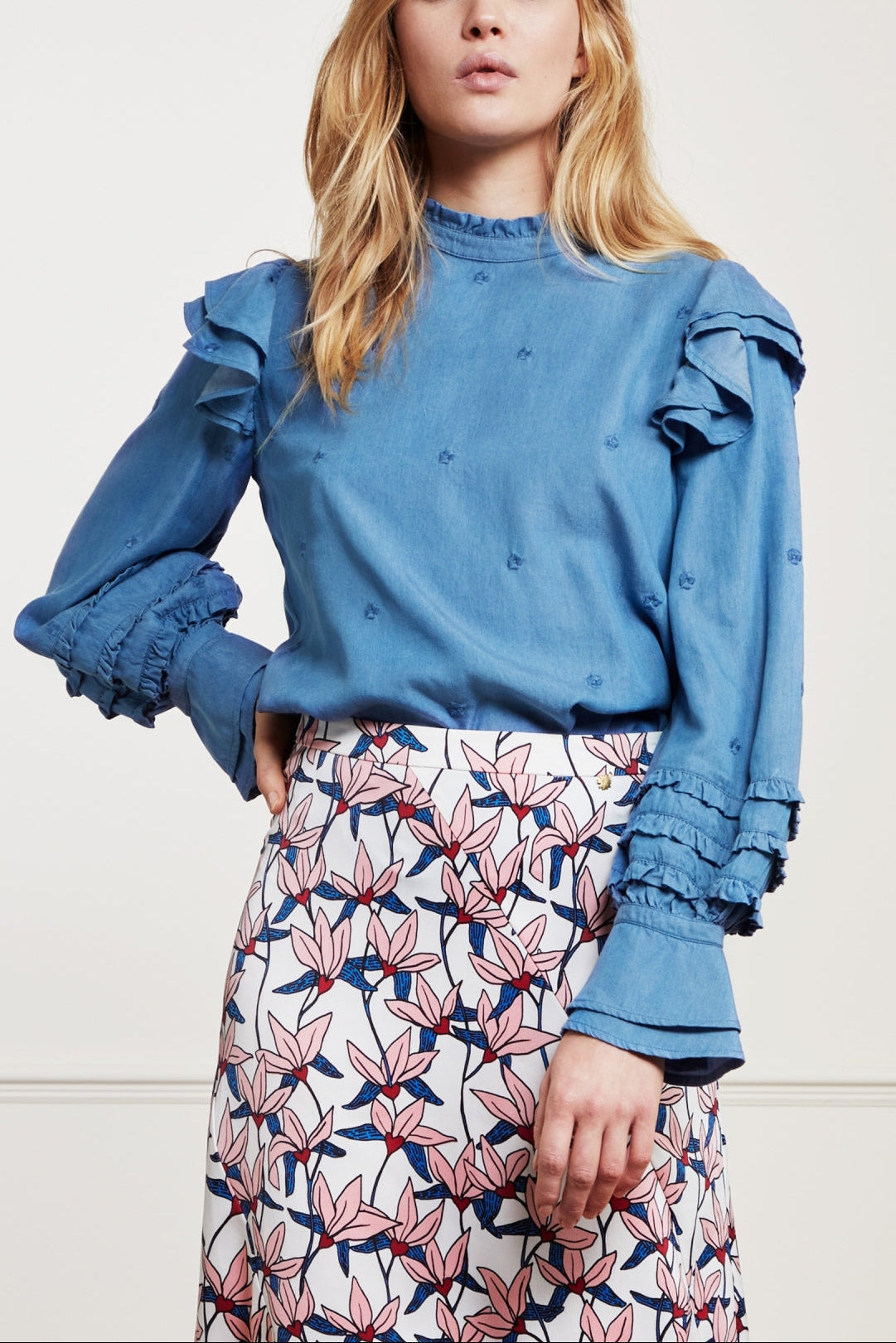 Leo Indy Frill Top Fabienne chapot - second hand