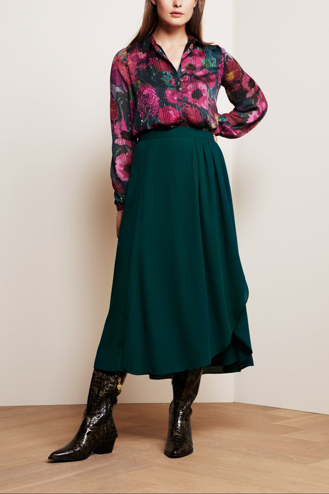 Georgetta Solid Skirt Fabienne chapot - second hand