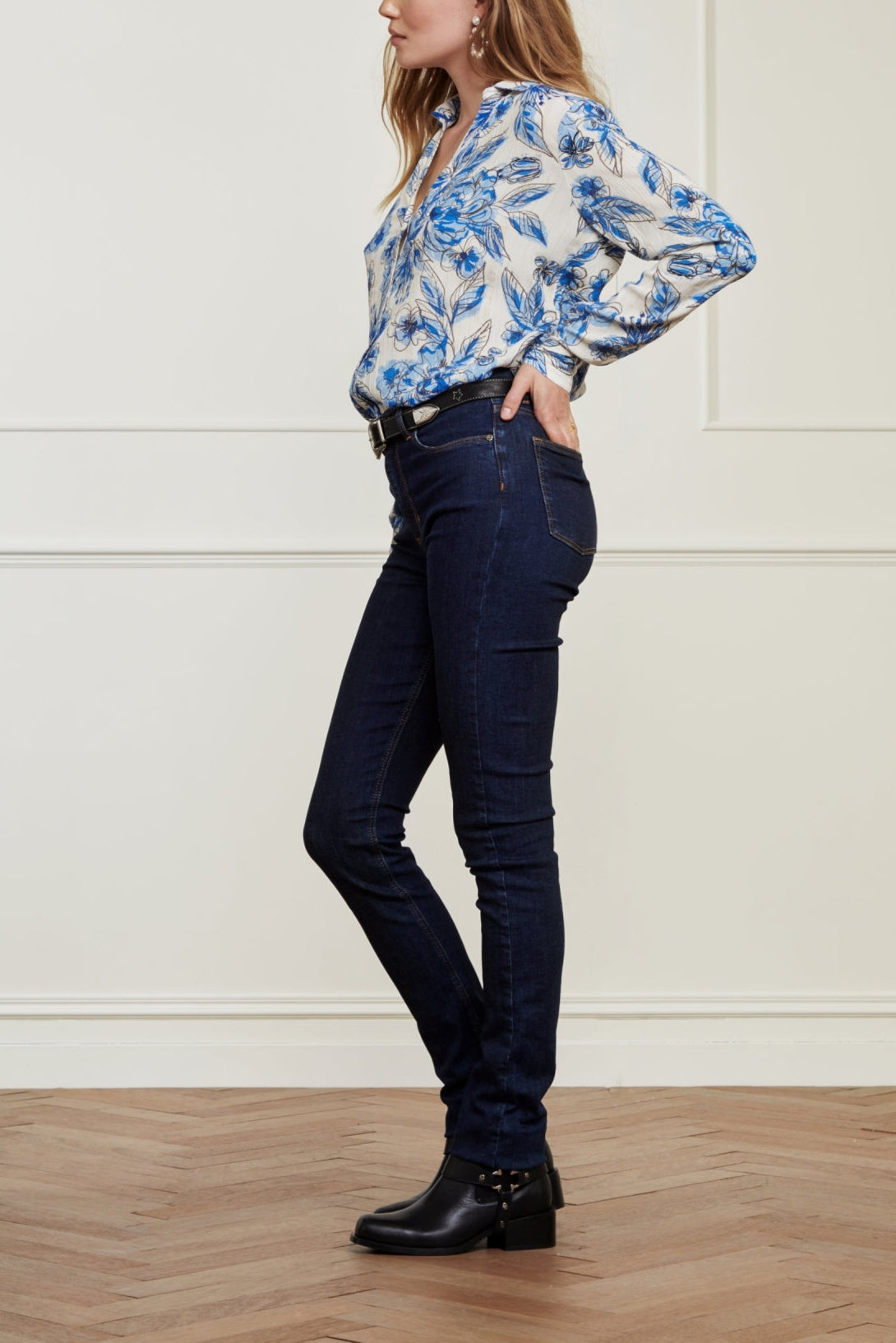 Eva Denim Slim Trousers Fabienne chapot - second hand