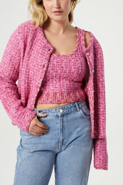 Josh Tweed Cardigan Fabienne chapot - second hand