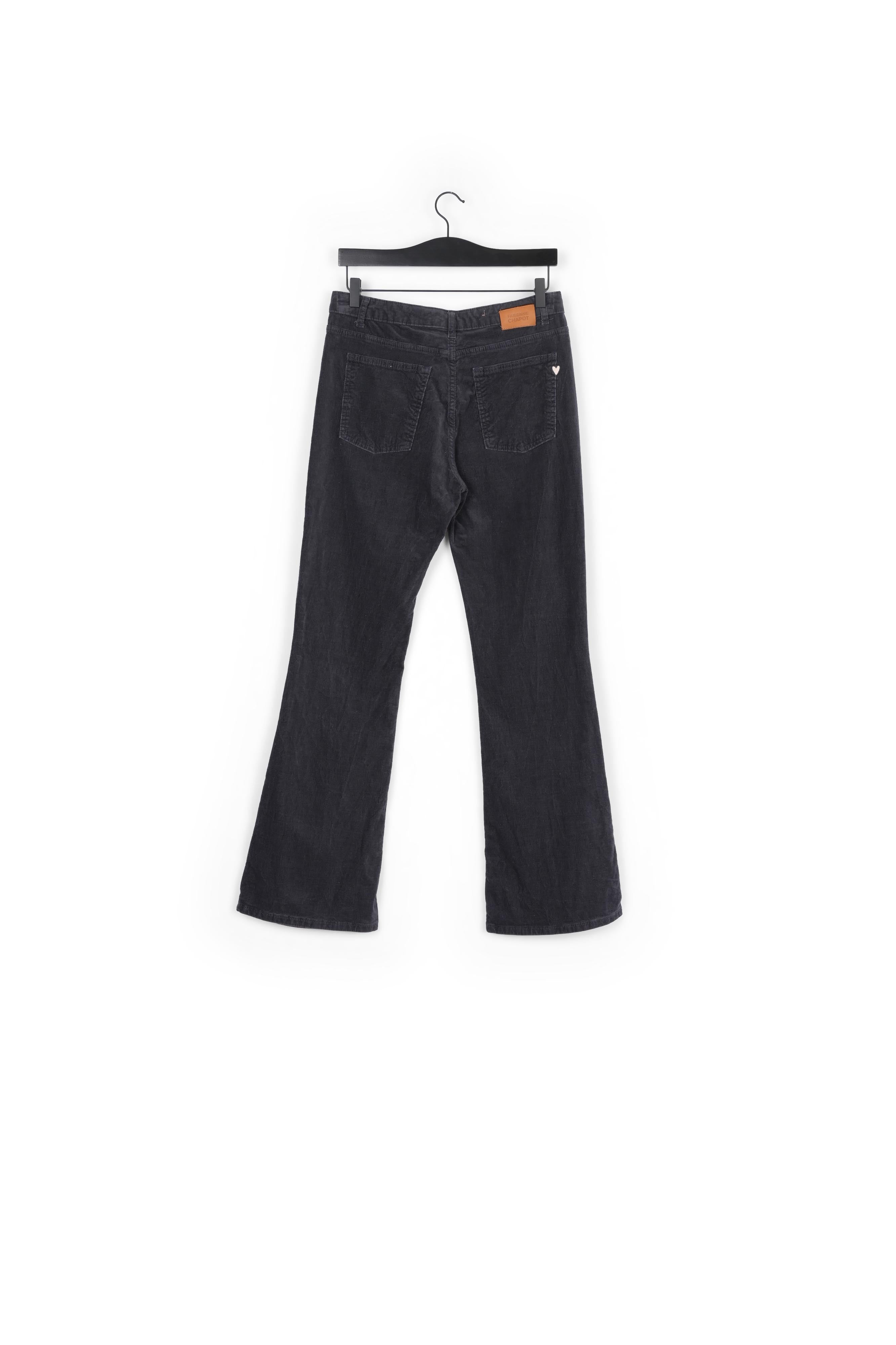 Eva Corduroy Flare Trousers Fabienne chapot - second hand