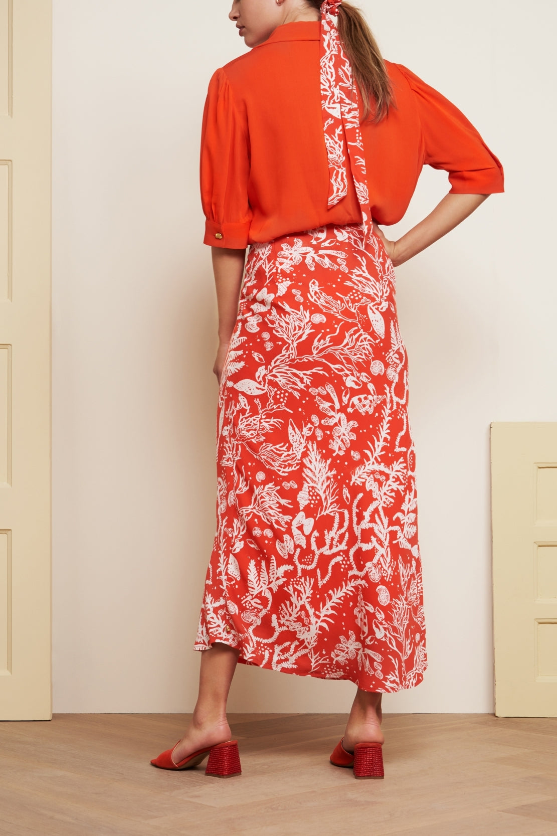 Laurie Coral Skirt Fabienne chapot - second hand