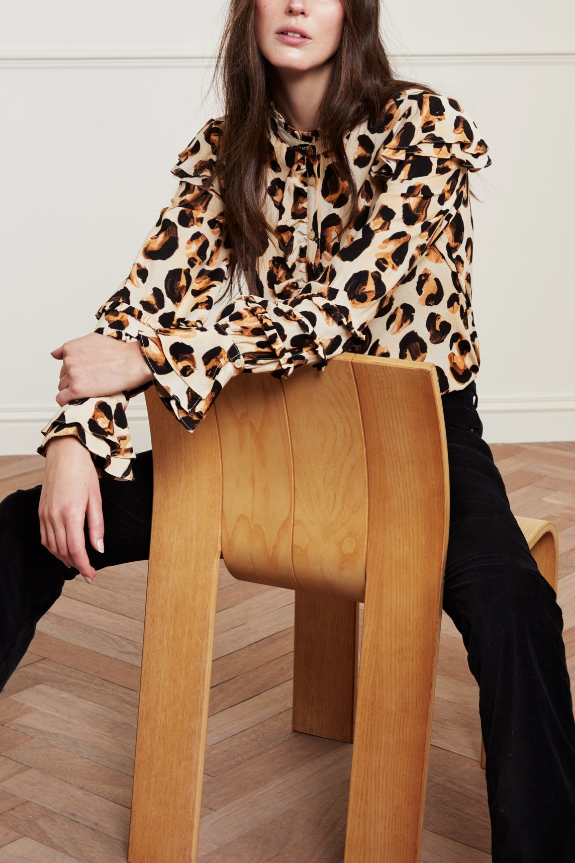 Leo Frill Blouse Fabienne chapot - second hand